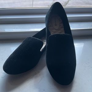 Birdies- The Starling Loafer in Black Velvet
Size-9.5